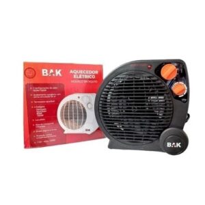 Aquecedor De Ambiente Elétrico Portátil Preto 110V - Cor Preto