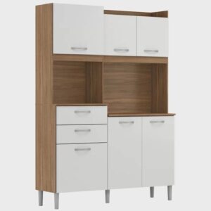 Armário de Cozinha 6 Portas 2 Gavetas Harmonia Demobile - Armário de Sala