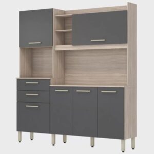 Armário de Cozinha 6 Portas 2 Gavetas Select Demobile - Armário de Sala