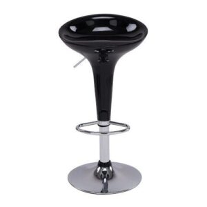 Banqueta Bar Tulipa Preto - Cor Preto
