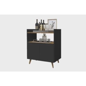 Buffet 2 Portas 1 Nicho 1 Prateleira Suiça J&A Móveis - Buffet com Portas