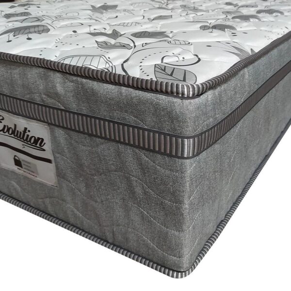 Cama Box Baú + Cabeceira Cassis e Colchão Casal – Probel – Evolution – 138x188x74cm Branco - Image 3