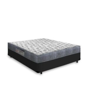 Cama Box Casal + Colchão Ortopédico D33 – Ortobom – Iso 100 138x188x53cm Preto - Cor Preto