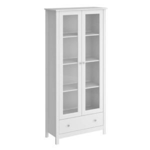 Cristaleira 2 Portas 1 Gaveta E-954 Branco Ditália - Cristaleira para Sala