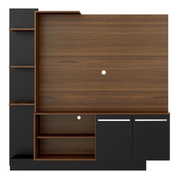 Estante Home Theater para TV até 55 Pol. Denver Multimóveis MadeiradoPreto - Cor Preto | Estante com Prateleiras - Image 3