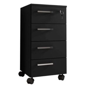 Gaveteiro 4 gv Paris Preto - Cor Preto