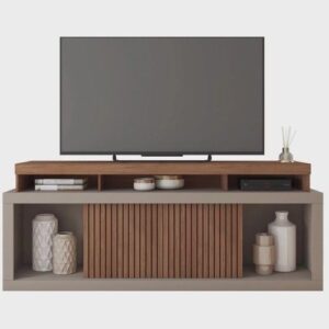 Rack para TV até 75 Polegadas Frisos Decorativos Valença Caemmun - Rack para TV