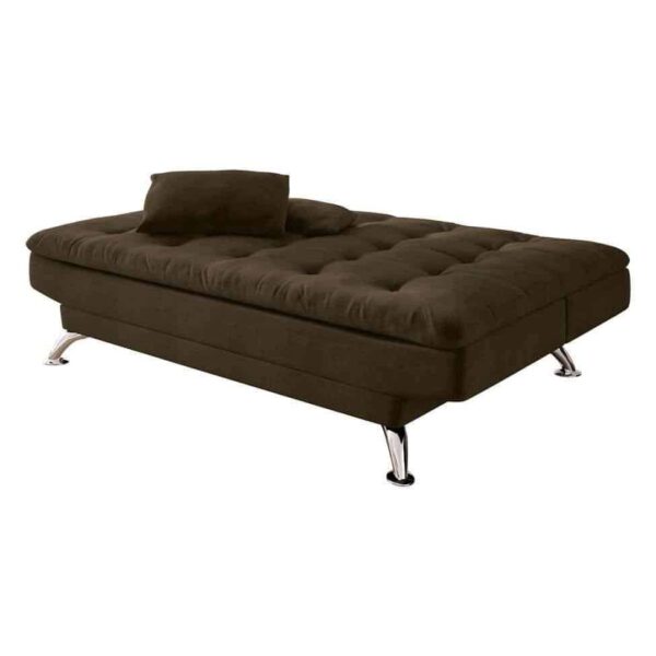 Sofá-Cama 3 Lugares Casal Premium ii Suede Café - Cantinho do Café - Image 3