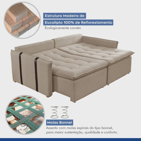 Sofá Cama 200cm Detroid Yescasa - Image 7